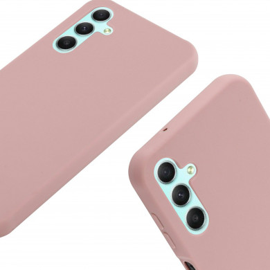 Coque Cordon réglable 160cm silicone liquide compatible Galaxy A34 5G - Rose