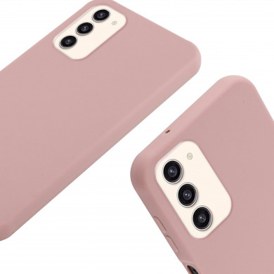 Coque Cordon réglable 160cm silicone liquide compatible Galaxy S23 - Rose