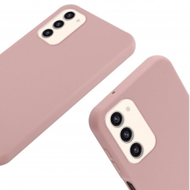 Coque Cordon réglable 160cm silicone liquide compatible Galaxy S23+ - Rose