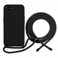 Coque anneaux silicone liquide compatible iPhone 14 PRO MAX - Orange