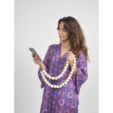 Chaîne perles XL 120cm Valencia