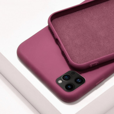 Coque Cordon réglable 160cm silicone liquide compatible iPhone 14 PRO MAX - Bordeaux