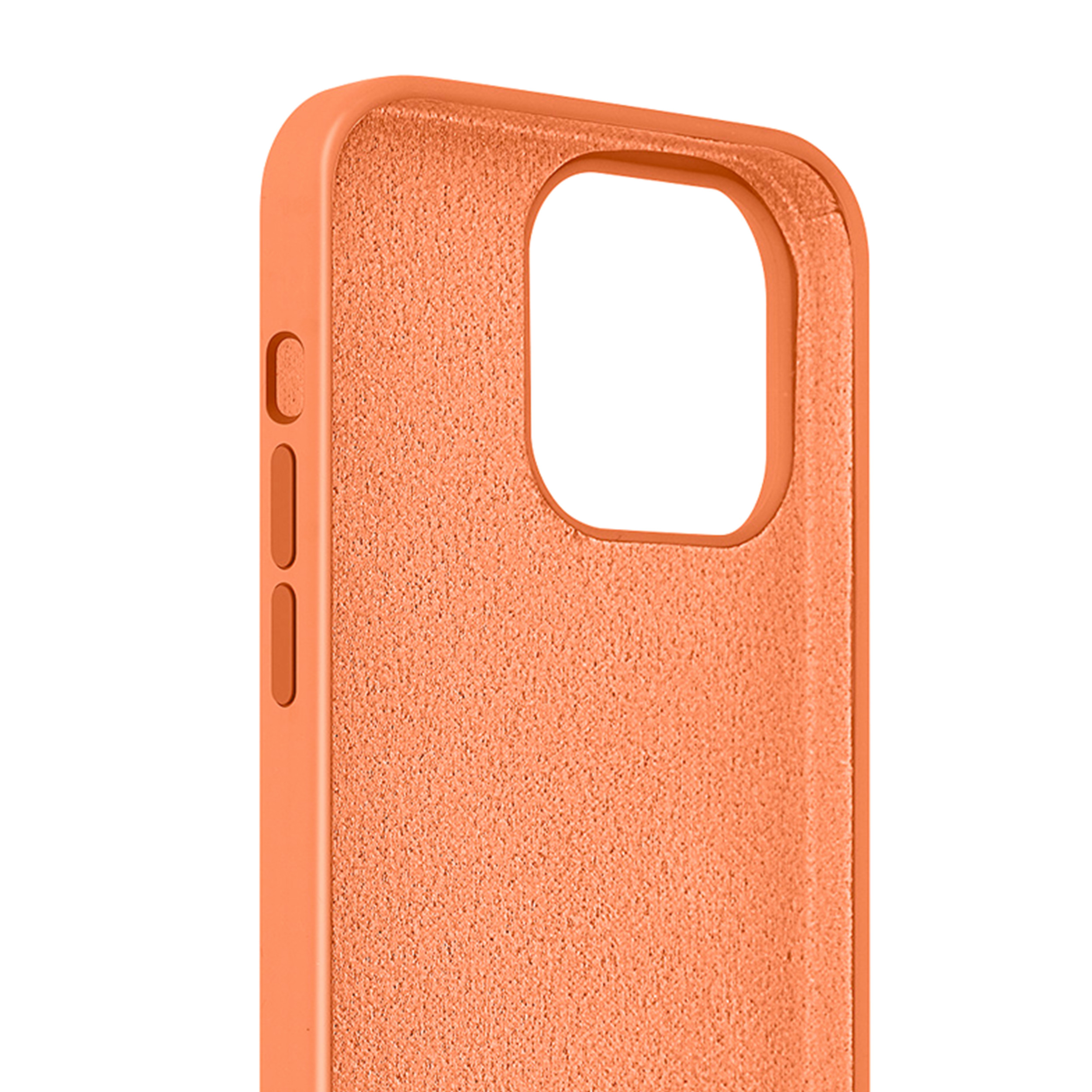 Coque Cordon réglable 160cm silicone liquide compatible iPhone 11 - Orange