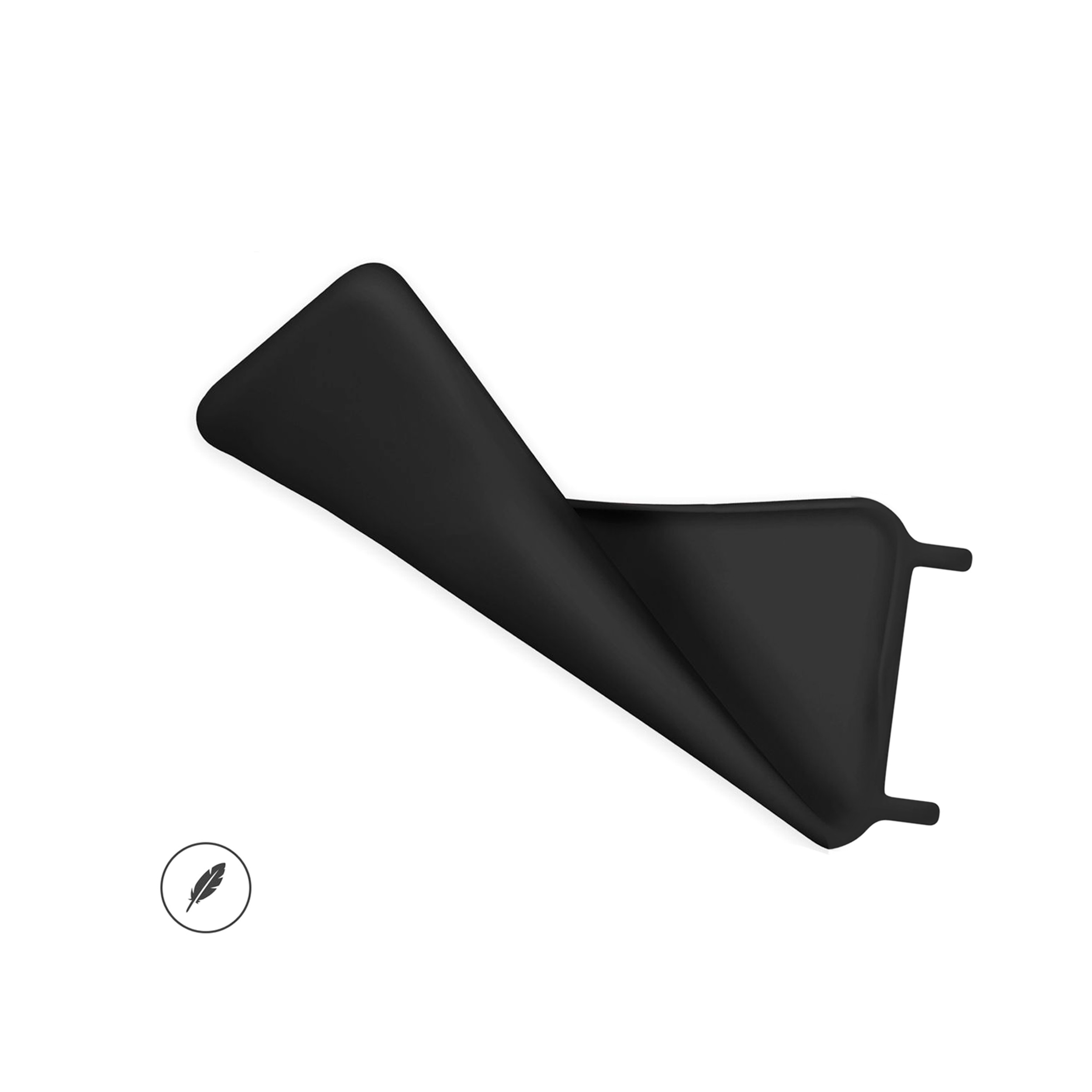 Coque anneaux silicone liquide compatible Galaxy A04S - Noir