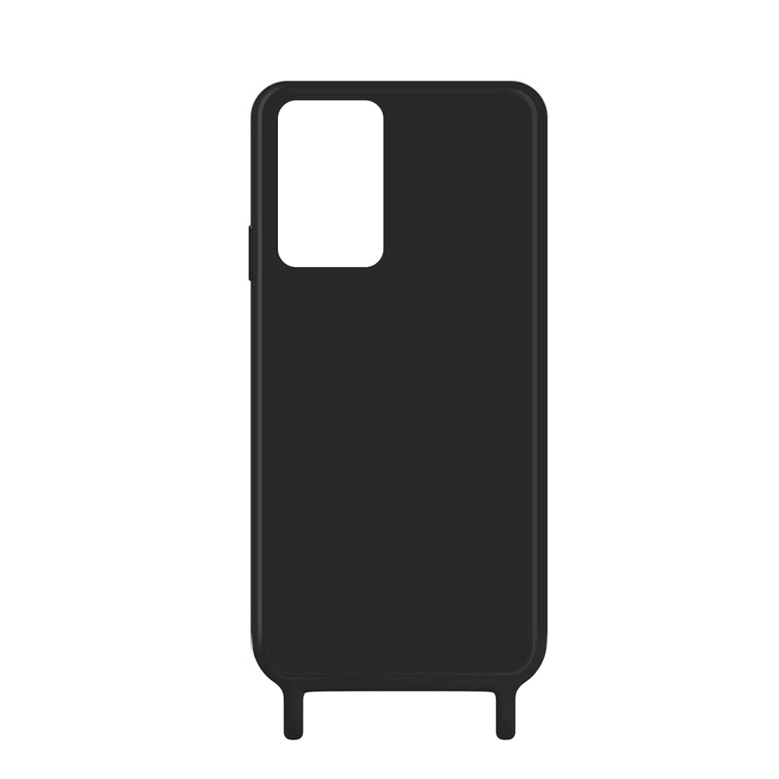 Coque anneaux silicone liquide compatible Galaxy A23 5G - Noir