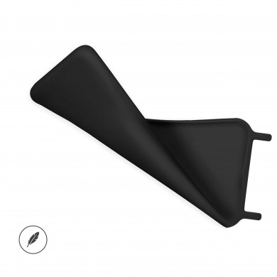 Coque anneaux silicone liquide compatible Galaxy A23 5G - Noir