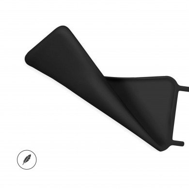 Coque anneaux silicone liquide compatible Galaxy S23+ - Noir