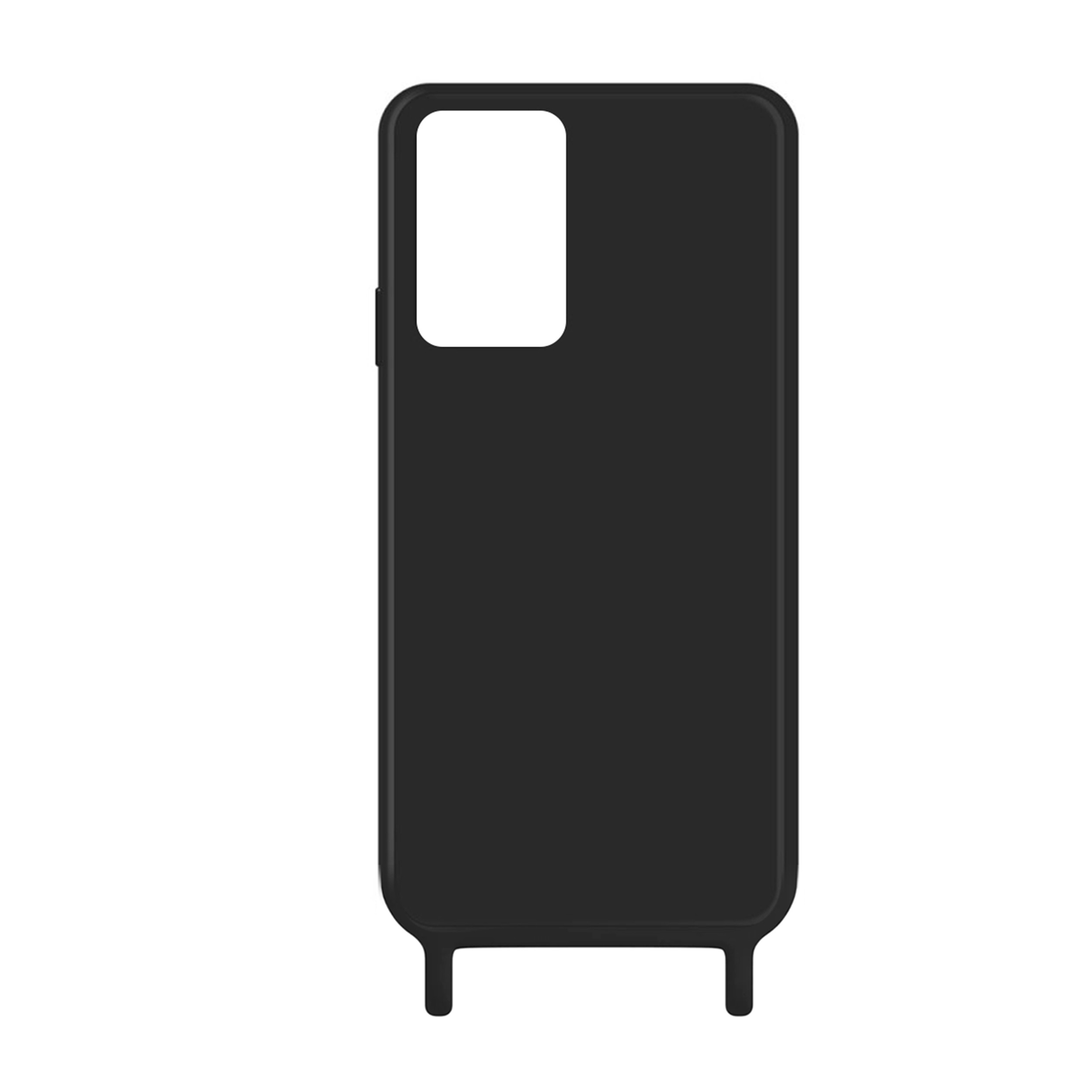 Coque anneaux silicone liquide compatible Galaxy S23+ - Noir