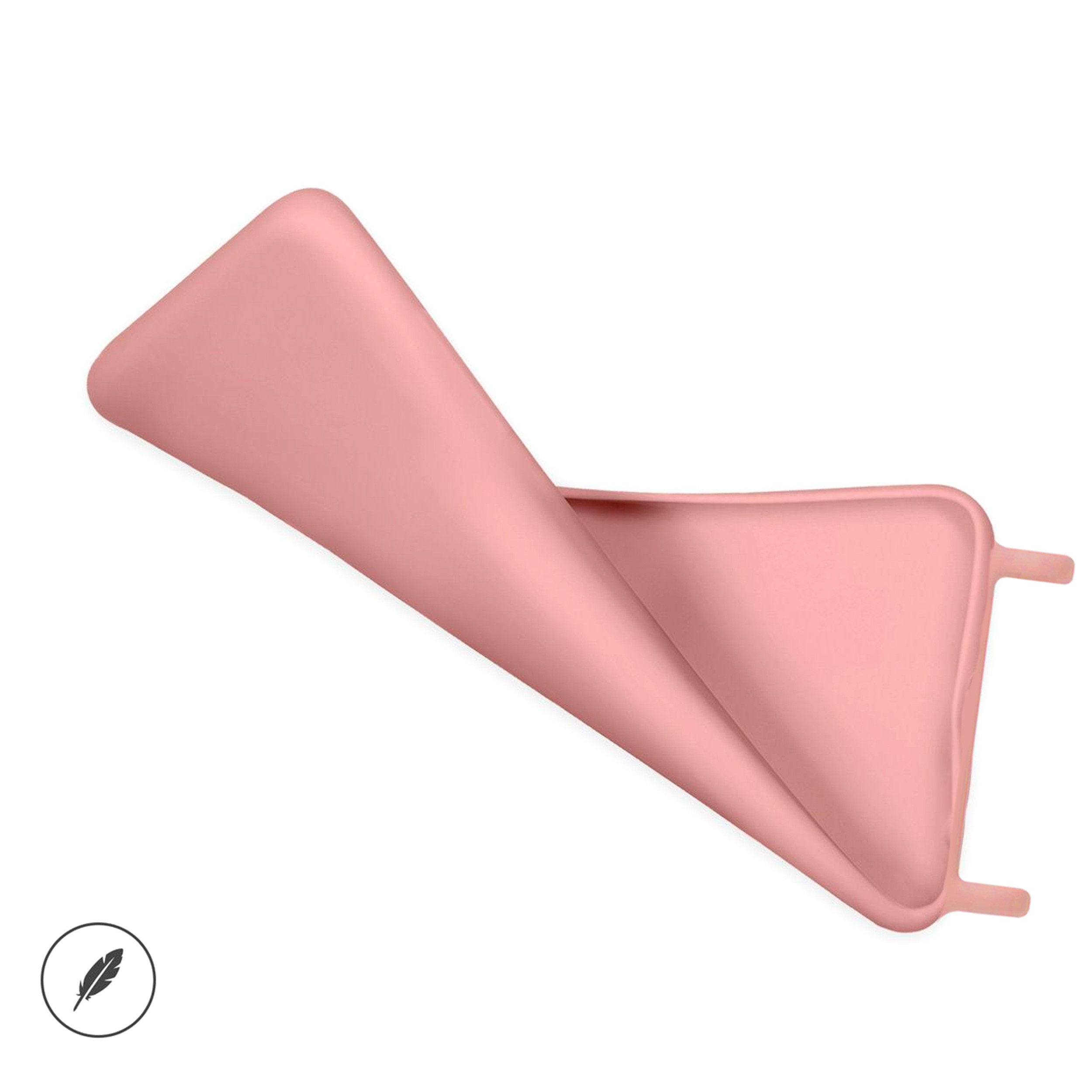 Coque anneaux silicone liquide compatible Galaxy A23 5G - Rose