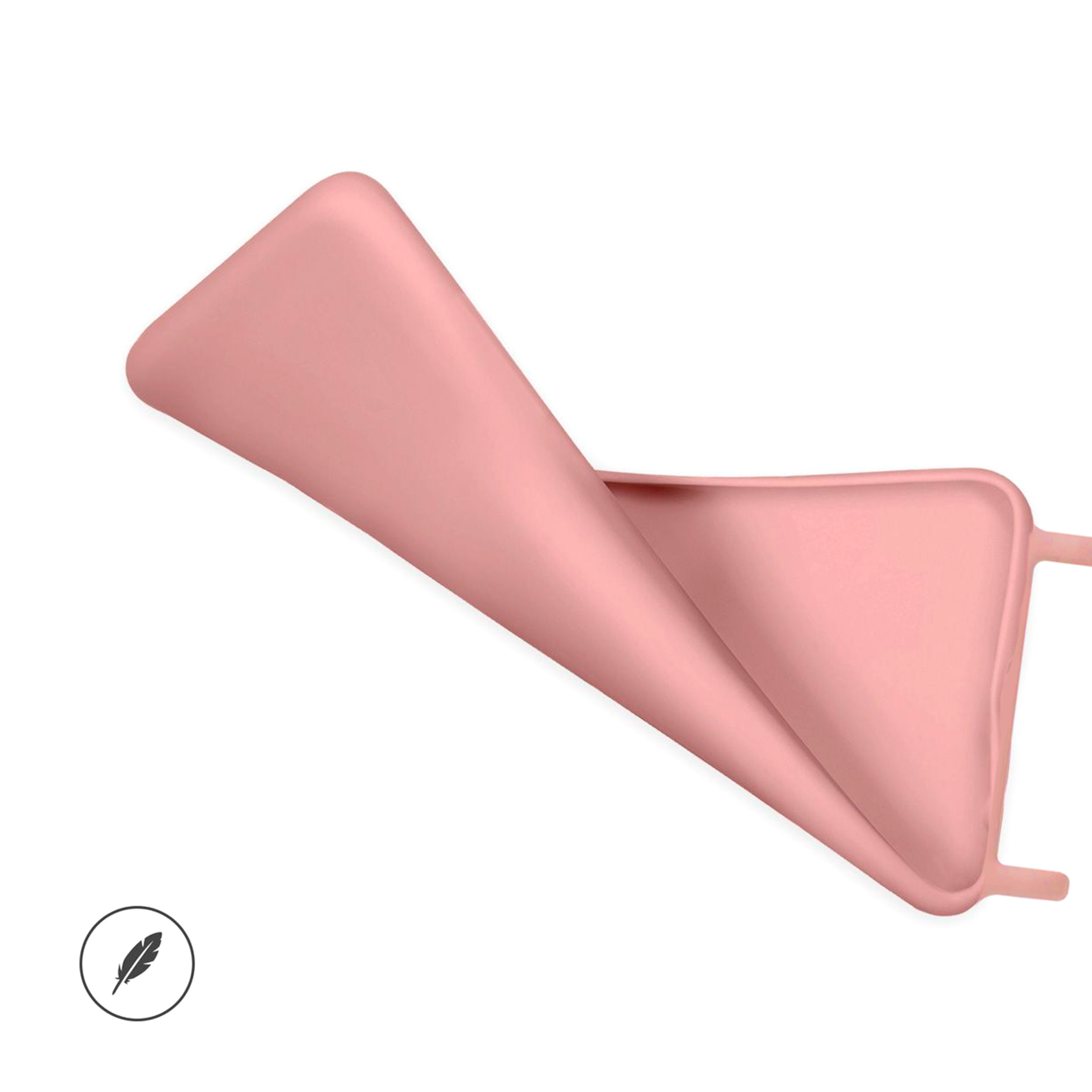 Coque anneaux silicone liquide compatible Galaxy S23 ULTRA - Rose