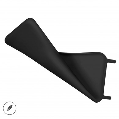 Coque anneaux silicone liquide compatible iPhone 14 PRO MAX - Noir