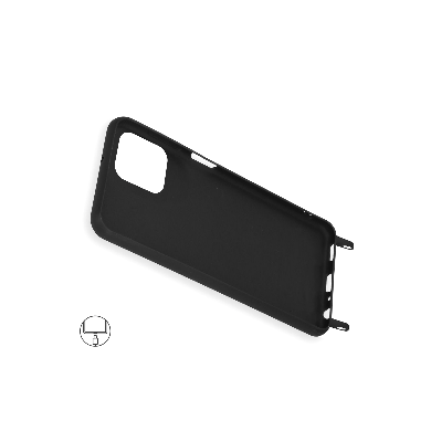 Coque anneaux silicone liquide compatible iPhone 14 PRO MAX - Noir