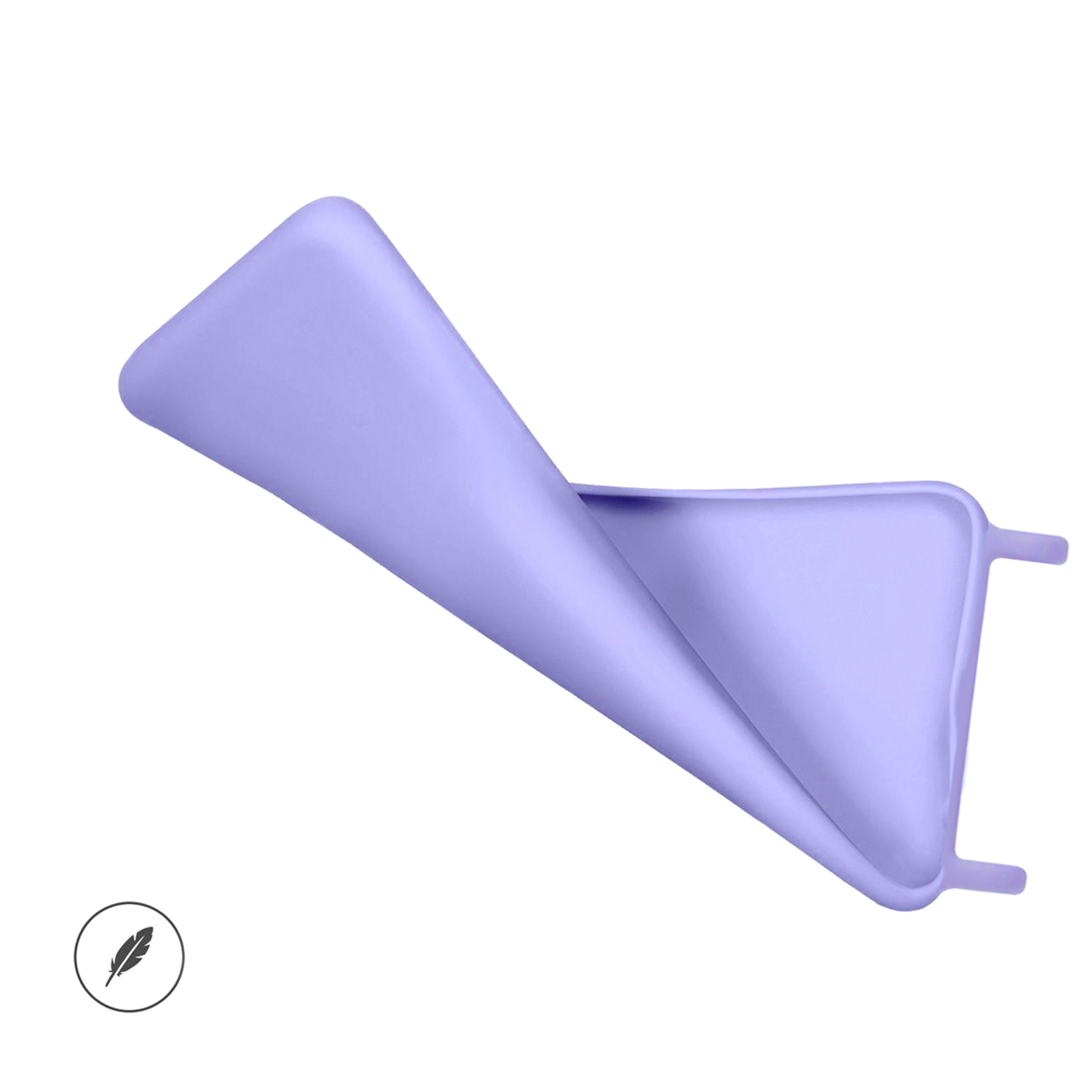 Coque anneaux silicone liquide compatible iPhone  11 - Lavande