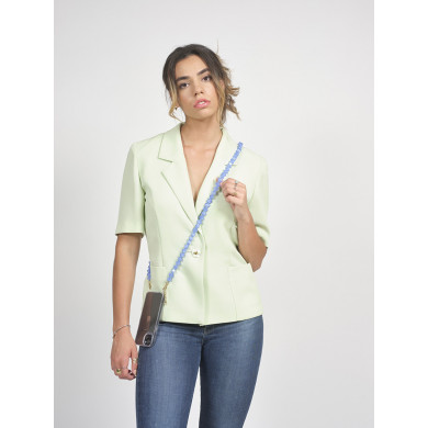 Chaîne perles 120cm Athènes - Bleu