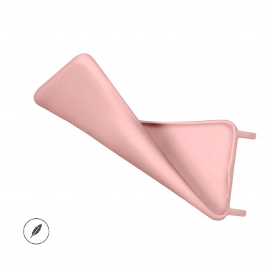 Coque anneaux silicone liquide compatible iPhone  14 PRO - Rose