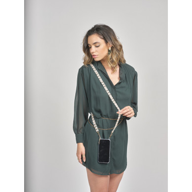 Chaîne perles 120cm Austin - Rose