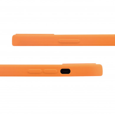 Coque anneaux silicone liquide compatible iPhone 6/7/8/SE - Orange