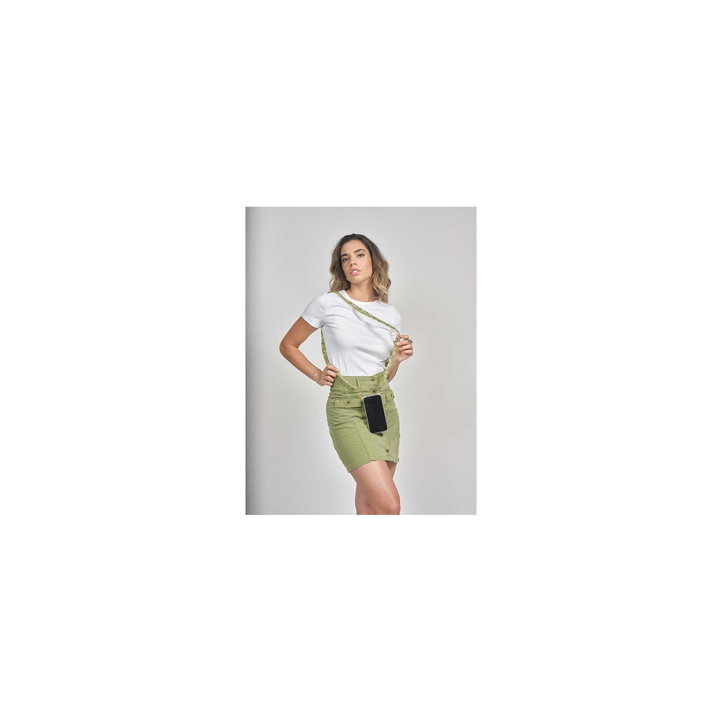 Chaîne perles 120cm Austin - Vert