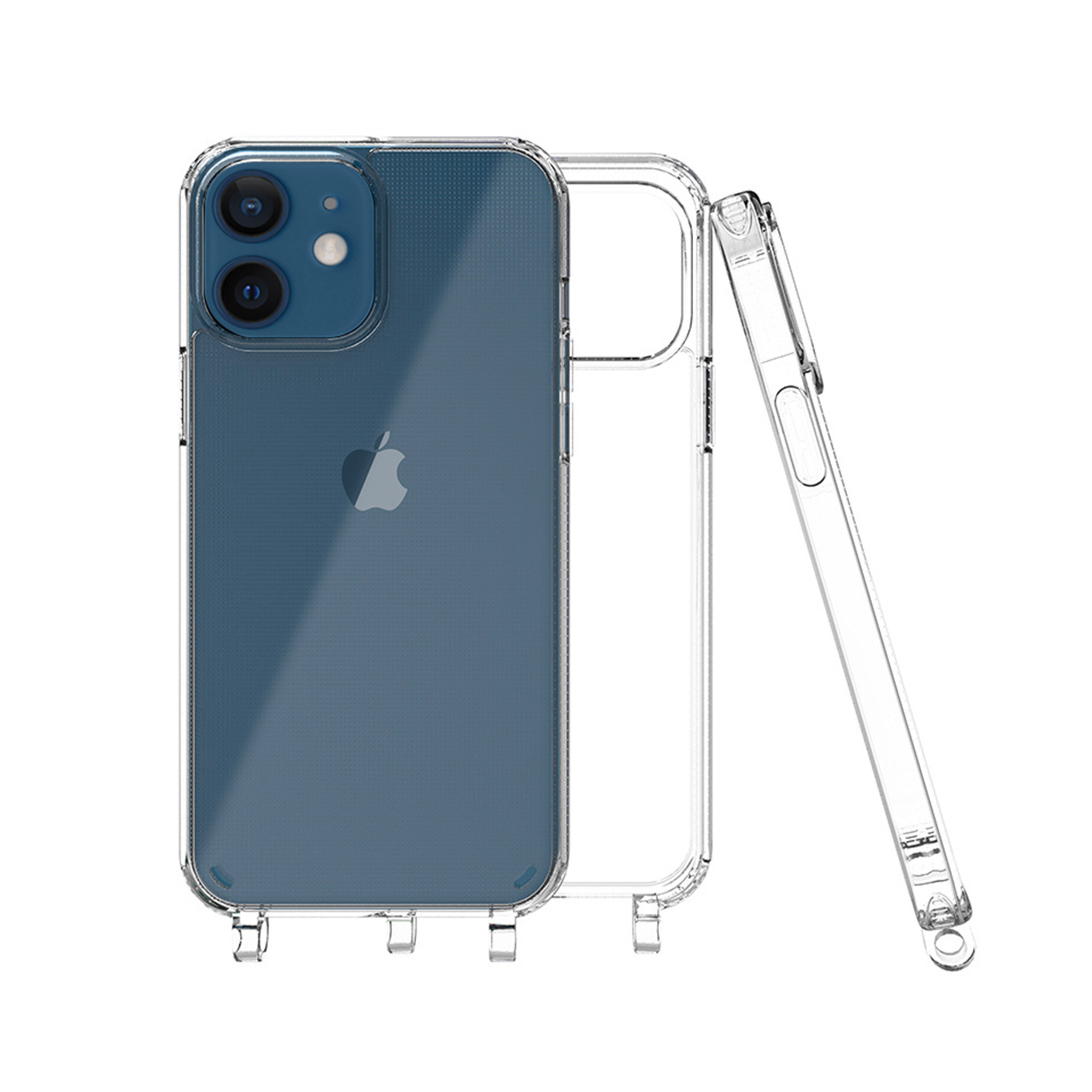 Coque anneaux silicone transparent compatible iPhone 11