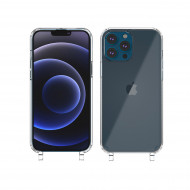 Coque anneaux silicone transparent compatible iPhone 14 Plus