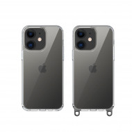 Coque anneaux silicone transparent compatible iPhone 14 Pro Max