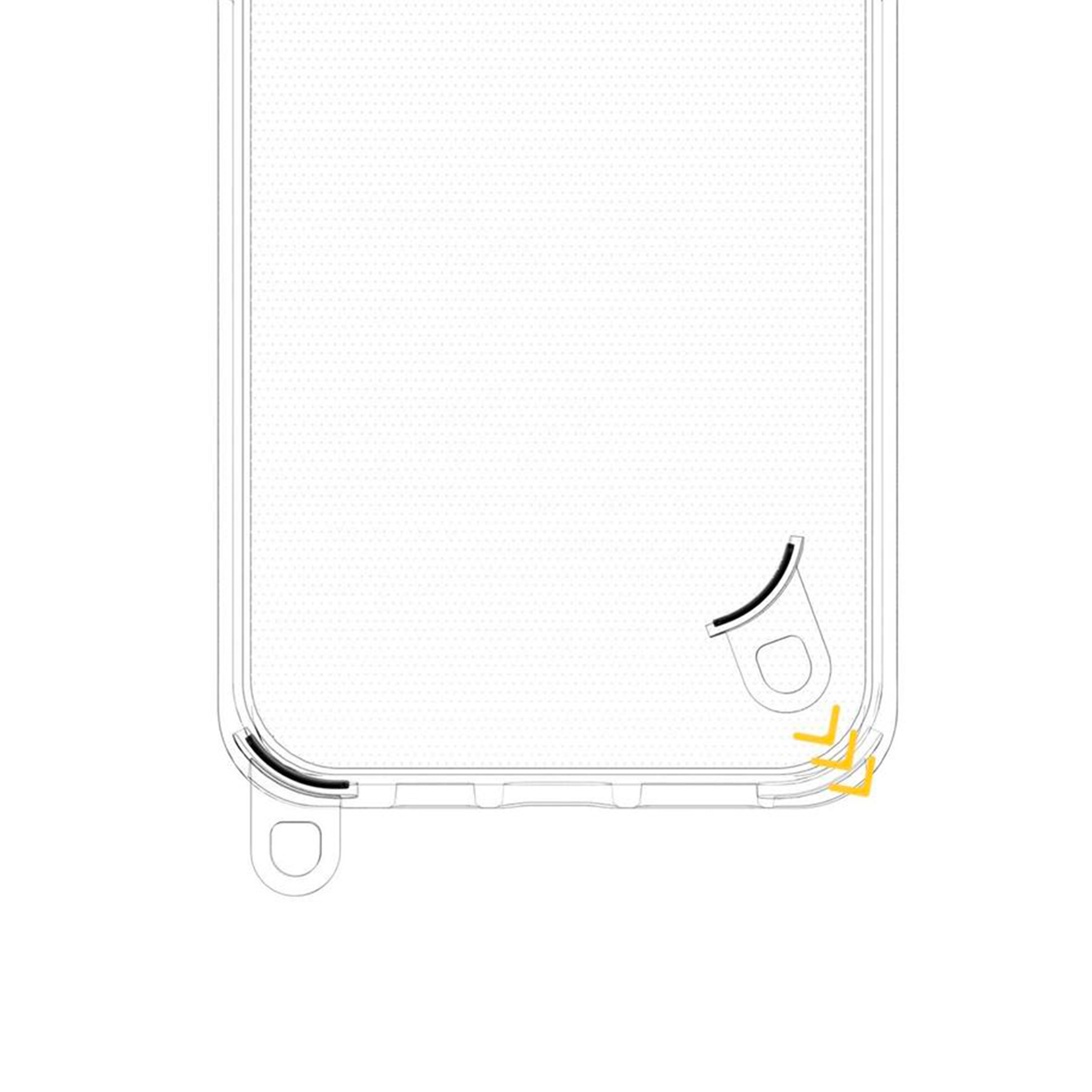 Coque silicone transparent avec anneaux amovible  compatible iPhone 13 Pro Max