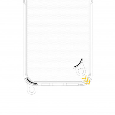 Coque silicone transparent avec anneaux amovible  compatible iPhone 14