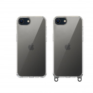 Coque silicone transparent avec anneaux amovible  compatible iPhone 14 Pro Max