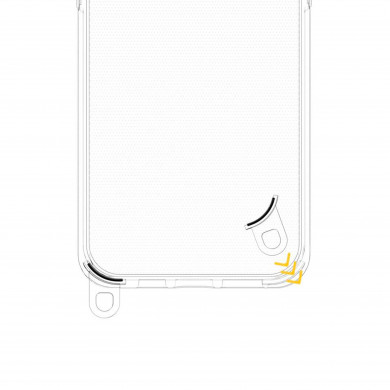 Coque silicone transparent avec anneaux amovible  compatible iPhone 7/8/SE/se2/se3