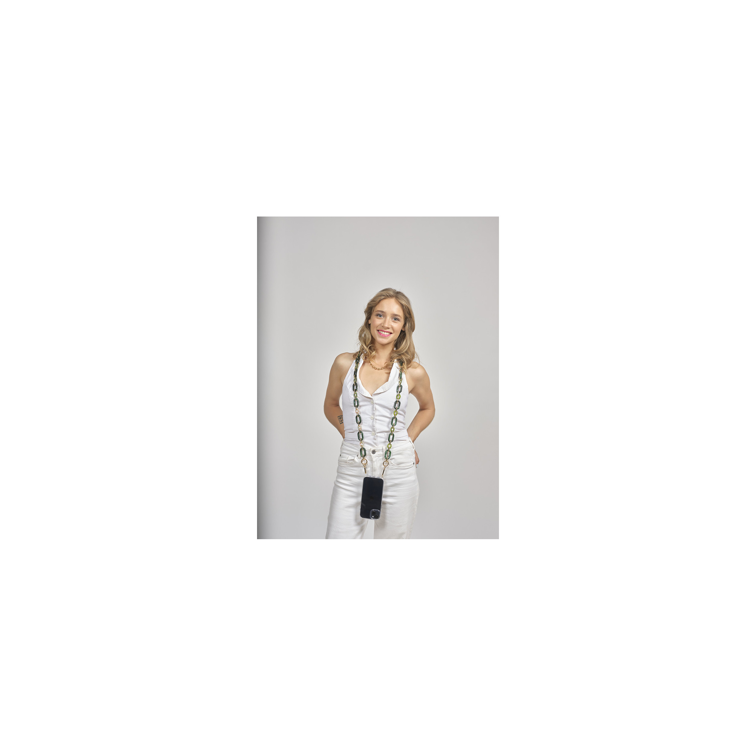 Chaîne maillons M 122cm Hong Kong - Vert