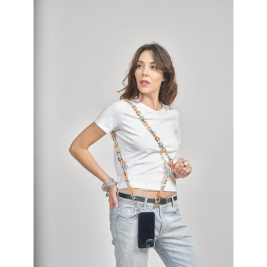 Chaîne maillons S 120cm Pékin - Multicolore