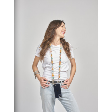 Chaîne maillons S 120cm Pékin - Multicolore