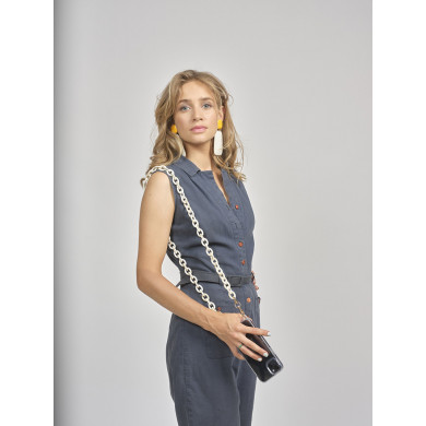 Chaîne maillons S 120cm Pékin - Beige