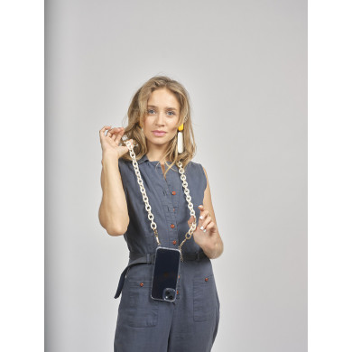 Chaîne maillons S 120cm Pékin - Beige