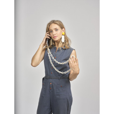 Chaîne maillons S 120cm Pékin - Beige