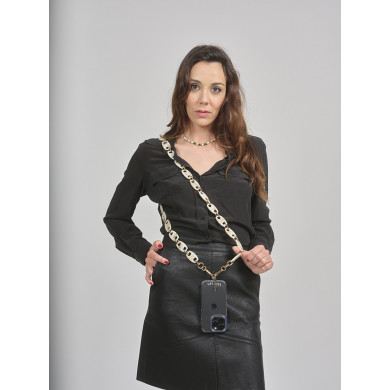 Chaîne maillons M 121cm Budapest - Beige