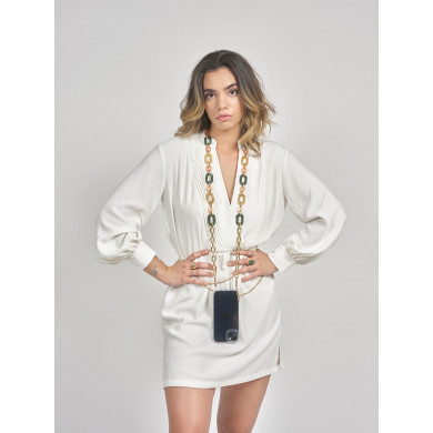 Chaîne maillons M 122cm San Francisco - Multicolore