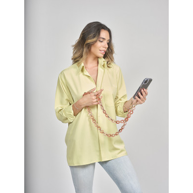 Chaîne maillons M 120cm Londres - Rose