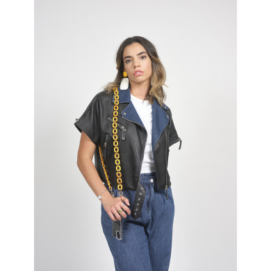 Chaîne maillons M 120cm Londres - Jaune moutarde