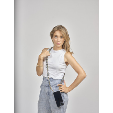 Chaîne maillons M 120cm Londres - Gris