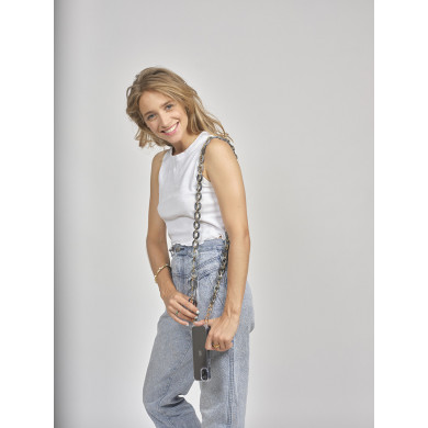 Chaîne maillons M 120cm Londres - Gris