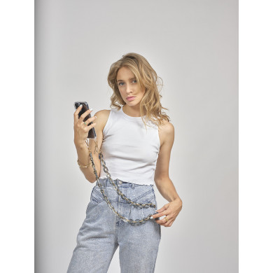 Chaîne maillons M 120cm Londres - Gris