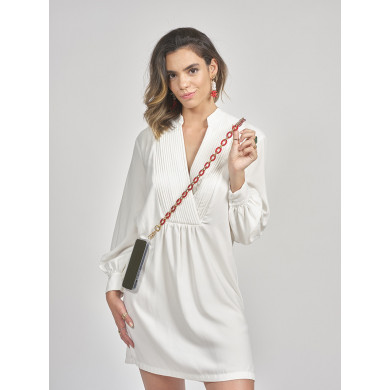 Chaîne maillons S 122cm Marseille - Rouge & or