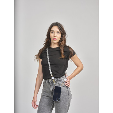 Chaîne maillons M 120cm Tokyo - Transparent