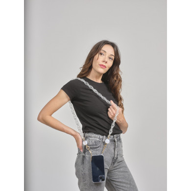 Chaîne maillons M 120cm Tokyo - Transparent