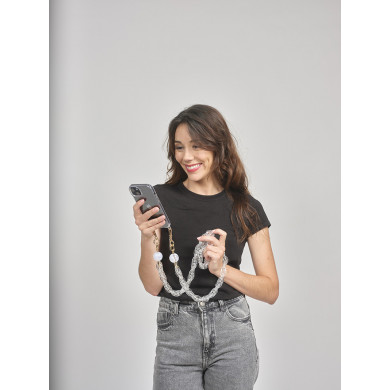 Chaîne maillons M 120cm Tokyo - Transparent