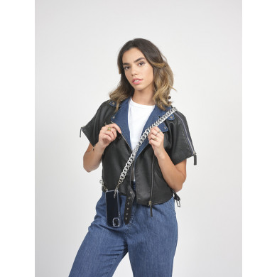 Chaîne maillons S effet métal 120cm Helsinki - Argent