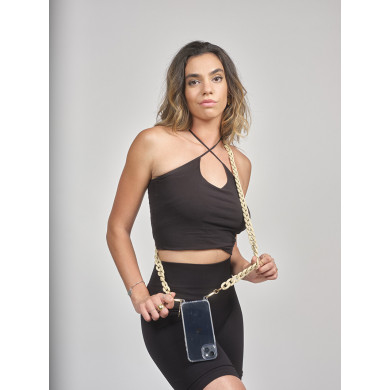 Chaîne maillons S finiton mat 120cm Nairobi - Beige