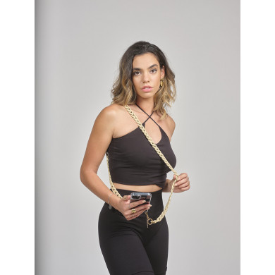 Chaîne maillons S finiton mat 120cm Nairobi - Beige