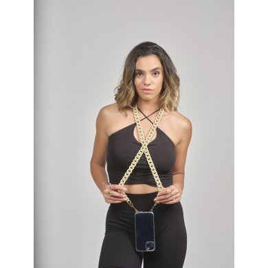 Chaîne maillons S finiton mat 120cm Nairobi - Beige